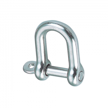 Rundschäkel mit unverl. Bolzen 8 mm Edelstahl-316 (A4)