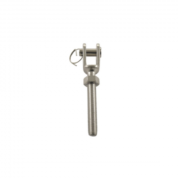 Gabel mit Linksgewinde M8L Bolzen 8 mm inkl. Mutter Edelstahl-316 (A4)