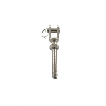 Gabel mit Linksgewinde M12L Bolzen 12 mm inkl. Mutter Edelstahl-316 (A4)