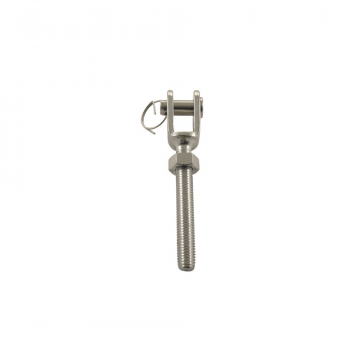 Gabel mit Linksgewinde M14L Bolzen 12 mm inkl. Mutter Edelstahl-316 (A4)