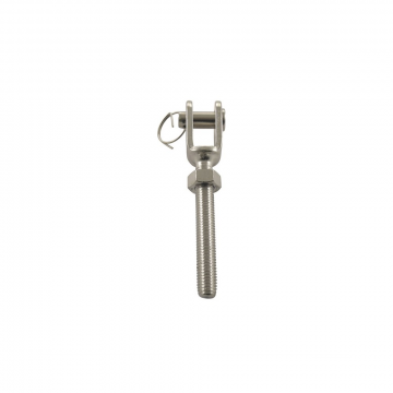 Gabel mit Linksgewinde M16L Bolzen 16 mm inkl. Mutter Edelstahl-316 (A4)