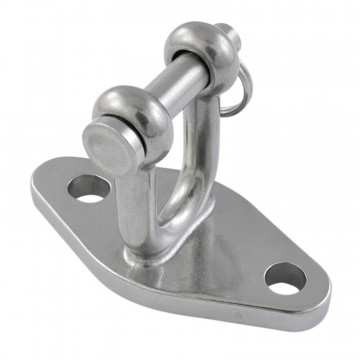 Grundplatte mit Rundschäkel MT-Serie 8 mm Edelstahl-316 (A4)