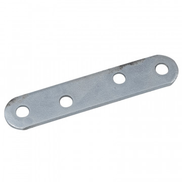 Platte 120 mm runde Ecke Edelstahl