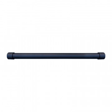 Edelstahl 33,7 mm blind feinstrukturiert schwarz