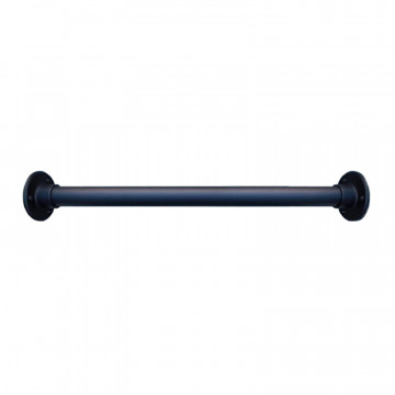 Edelstahl 33,7 mm feinstrukturiert schwarz