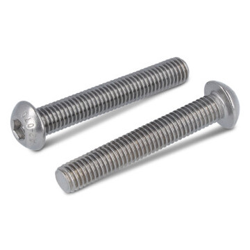 Flachrundkopfschrauben Innensechskant, Vollgewinde ISO 7380-1 A2-070 M8X55/55 (100 Stück)