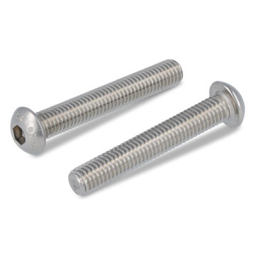 Flachrundkopfschrauben Innensechskant, Vollgewinde ISO 7380-1 A4-070 M6X40/40 (200 Stück)