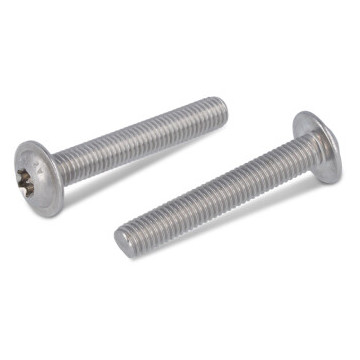 Flachrundkopfschrauben ISR mit Flansch Vollgewinde ISO 7380-2 A2 M5X14/14 TX25 (500 Stück)