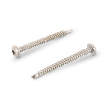 Bohrschrauben mit Linsenkopf, Form M DIN 7504 A2 M4,8X25 V2 (200 Stück)