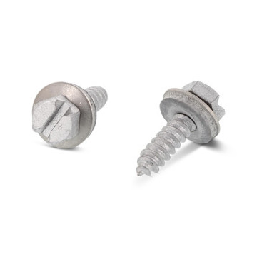 mit Schlitz und Gleitsilberbeschichtung DIN 7976 A2 C 4,8X16 SZ, EPDM-Dichtscheibe 12 mm (500 Stück)