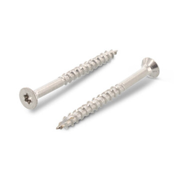 Quadra-Speed Senkkopfschrauben mit Schneidkerbe Art. 9042 A4 4,5X40/24 TX20 (200 Stück)