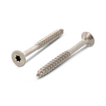 Seko-Holzbauschrauben Fräsrippen, verstärkter Kopf Art. 9047 A2 8,0X100/80 TX40 (100 Stück)