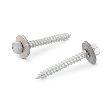 Fassadenbauschrauben mit Spitze Dichtscheibe 19 mm Art. 9059 A2 A 6,5X19 (500 Stück) Fassadenbauschrauben mit Spitze Dichtscheibe 19 mm Art. 9059 A2 A 6,5X19 (500 Stück)