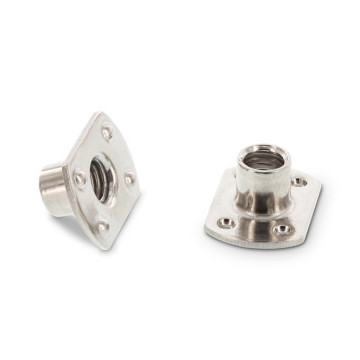 Anschweißmuttern Form A mit 4 Schweißpunkten unten Art. 9060 A2 M8 d 26 / h 11 (100 Stück)