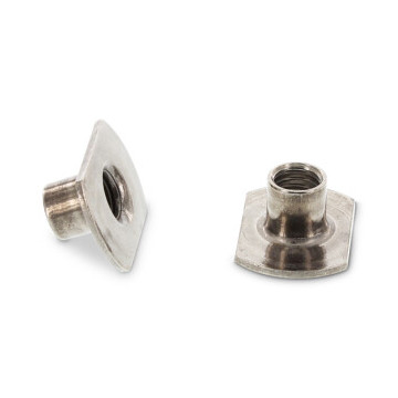 Anschweißmuttern Form C ohne Schweißpunkte Art. 9060 A2 M6 d 19 / h 7,5 (100 Stück)