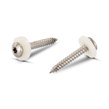 Fensterbankschrauben mit Polyamidscheibe natur Art. 9066 A2 C 3,9X16 TX15 (200 Stück)