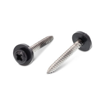 Fensterbankschrauben mit Polyamidscheibe grau Art. 9066 A2 C 3,9X19 Z - RAL 7016 (1000 Stück)