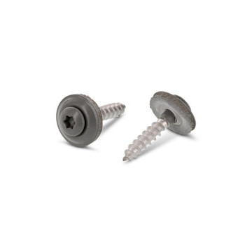 Spenglerschrauben 2tlg. mit DS 15 mm Mausgrau Art. 9087 A2 4,5X35 TX20 - RAL 7005 (200 Stück)