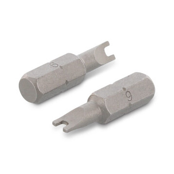 Sicherheitsbits für Zweilochantrieb Art. 9109 CV-Stahl 1/4"X25 SP4 (1 Stück)