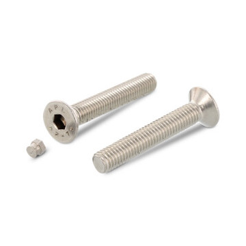 Senkkopf-Sicherheitsschrauben ISK mit Stopfen Art. 9141 A2 M8X20 mit Stopfen (100 Stück)