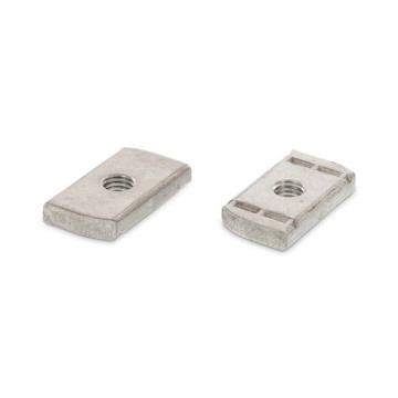 Schienenmuttern Typ 41/41 Teilverzahnung, s = 6 mm Art. 9199 A4 M8 (100 Stück)