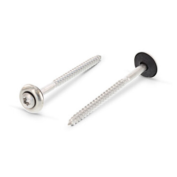Spenglerschrauben 3tlg. mit Dichtscheibe 15 mm Art. 9287 A2 4,5X45 TX25 (100 Stück)