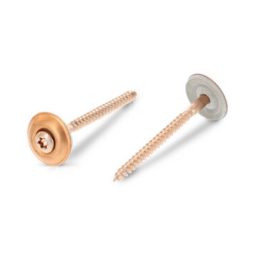 Spenglerschrauben 2tlg. mit Dichtscheibe 20 mm Art. 9288 A2-Cu 4,5X120 TX25 (100 Stück)