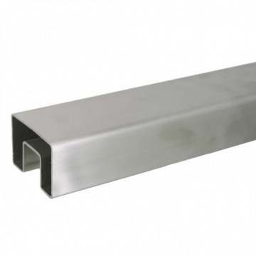 U-Profilrohr 40 x 40 x 1,5 mm Edelstahl-316 (A4) K320 geschliffen