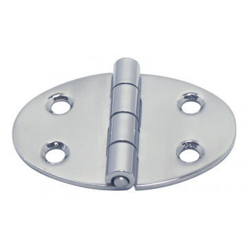Scharnier oval 51 x 35 mm Edelstahl-304 (A2)