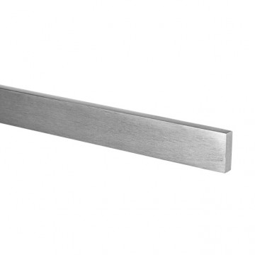 Flachstahl 25 x 3 mm Edelstahl-304 (A2) K320 geschliffen
