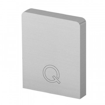 Easy Glass Hybrid Endkappe Höhe 45 mm Montageseite links und rechts Modell 6912 Aluminium (eloxiert)