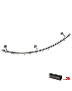 Garderobe Abelina Schwarz Design 1000 mm