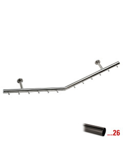 Garderobe Yanou Schwarz Design 750 mm