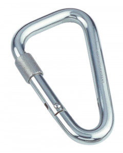 Karabinerhaken asymmetrisch mit Sicherheitsmutter 11 x 120 mm Edelstahl-316 (A4)